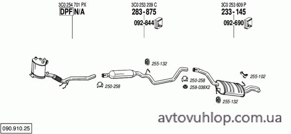 VOLKSWAGEN Passat (2.0 TDi Turbo Diesel / 03/05-05/09)