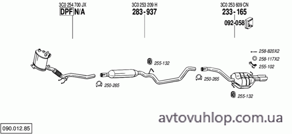 VOLKSWAGEN Passat (2.0 TDi Turbo Diesel / 06/05-05/09)