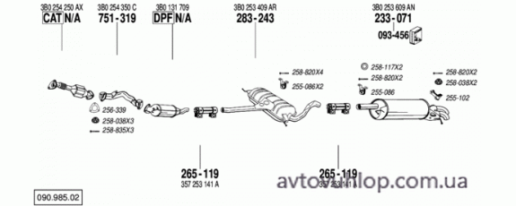 VOLKSWAGEN Passat (2.0 TDi Turbo Diesel / 11/03-06/05)