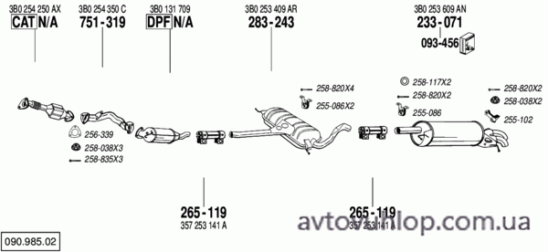 VOLKSWAGEN Passat (2.0 TDi Turbo Diesel / 11/03-06/05)