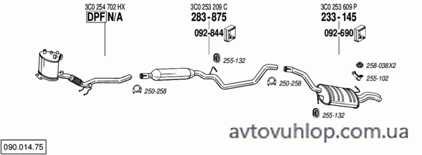 VOLKSWAGEN Passat CC (2.0 TDi Turbo Diesel / 05/08-)