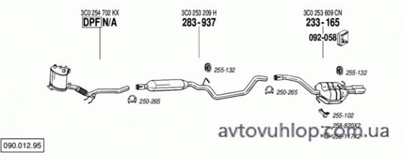 VOLKSWAGEN Passat CC (2.0 TDi Turbo Diesel / 05/08-08/10)