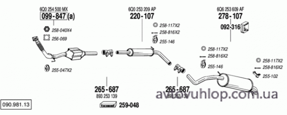 VOLKSWAGEN Polo (1.9 SDi Diesel / 11/01-11/09)