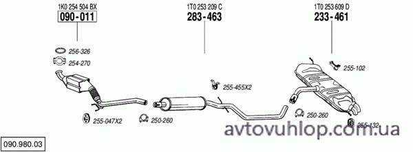 VOLKSWAGEN Touran (1.9 TDI Turbo Diesel / 02/03-05/04)