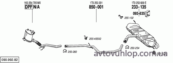 VOLKSWAGEN Touran (1.9 TDi Turbo Diesel / 06/05-05/10)