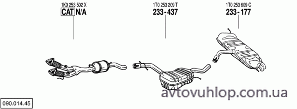 VOLKSWAGEN Touran (2.0 FSi / 10/03-01/07)