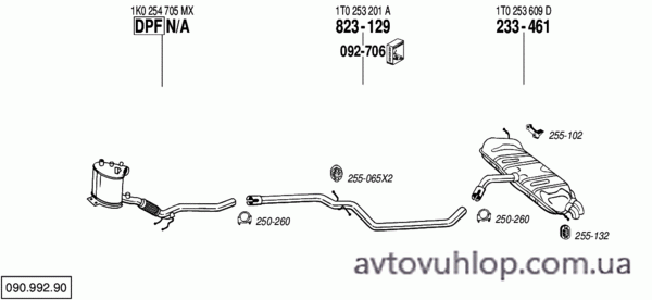 VOLKSWAGEN Touran (2.0 TDi Turbo Diesel / 12/05-05/10)