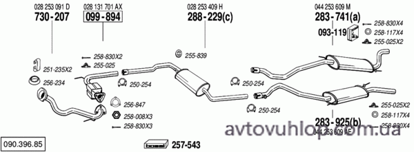 VOLKSWAGEN Transporter IV (1.9 Turbo Diesel / 10/92-12/95)