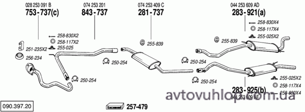 VOLKSWAGEN Transporter IV (2.4 Diesel / 09/90-12/95)