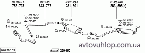 VOLKSWAGEN Transporter IV (2.4 Diesel Syncro 4X4 / 11/92-12/95)