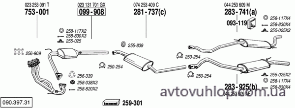 VOLKSWAGEN Transporter IV (2.5 / 03/94-12/95)