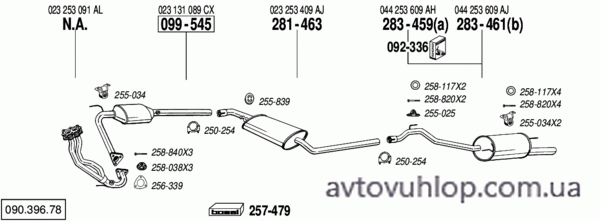 VOLKSWAGEN Transporter IV (2.5 / 05/99-07/03)