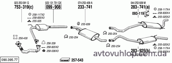 VOLKSWAGEN Transporter IV (2.5 / 11/90-03/94)