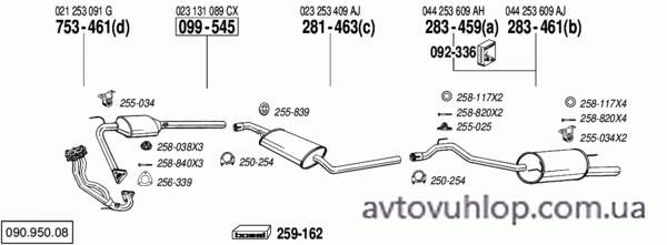 VOLKSWAGEN Transporter IV (2.8 VR6 / 01/96-05/00)