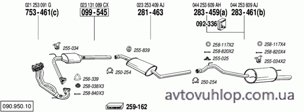 VOLKSWAGEN Transporter IV (2.8 VR6 / 01/96-05/00)