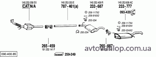 VOLKSWAGEN Vento (1.9 Turbo Diesel / 08/96-04/98)