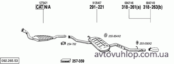 VOLVO 850 (2.3i T5R Turbo / 08/93-02/97)