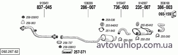 VOLVO 940 (2.4 Turbo Intercooler Diesel / 09/90-09/92)