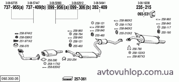 VOLVO V40 (1.6i / 96-00)