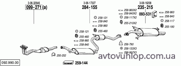 VOLVO V40 (1.8i / 10/99-00)