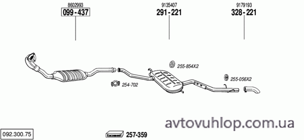 VOLVO V70 (2.5 TDi Turbo Diesel / 09/96-03/00)